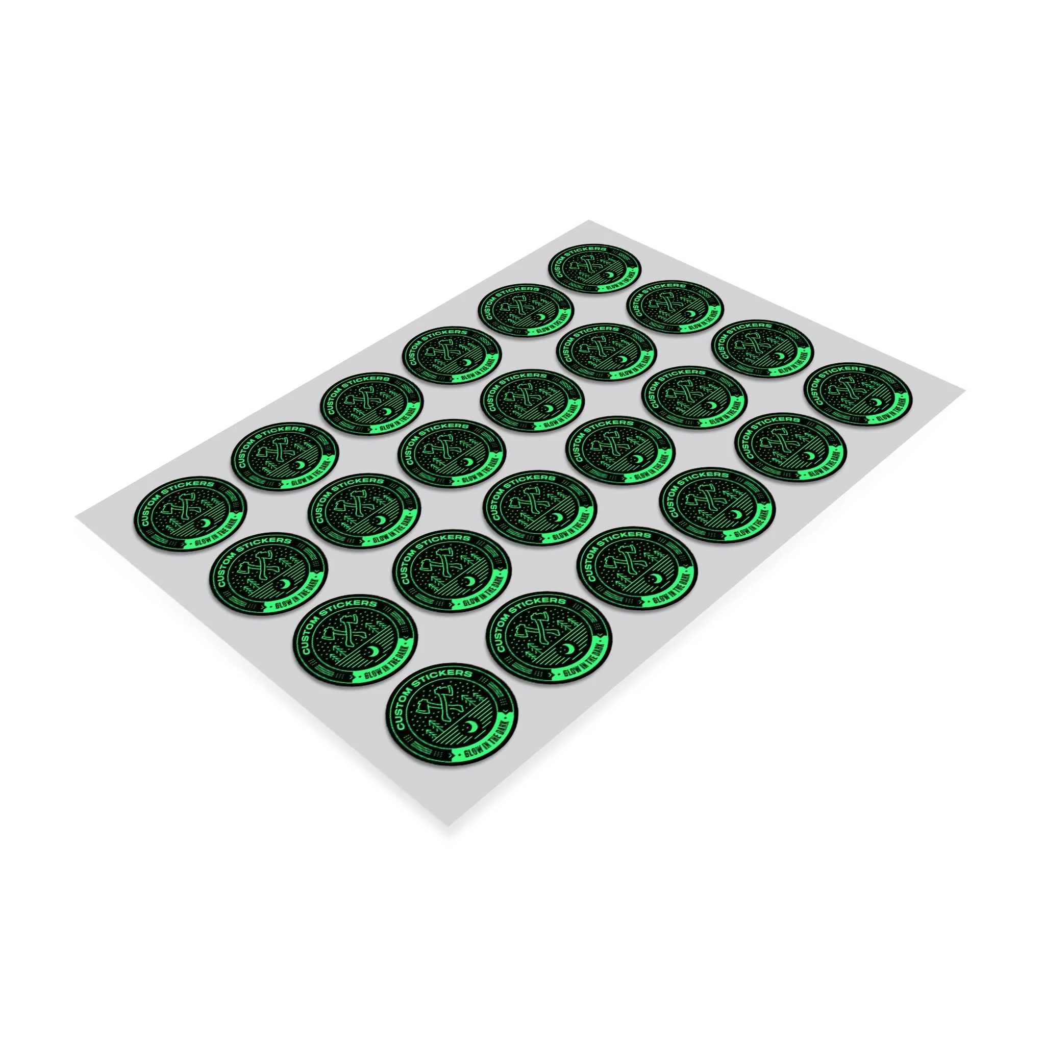 2.5" Custom Printed Glow in the Dark Stickers - Image 3