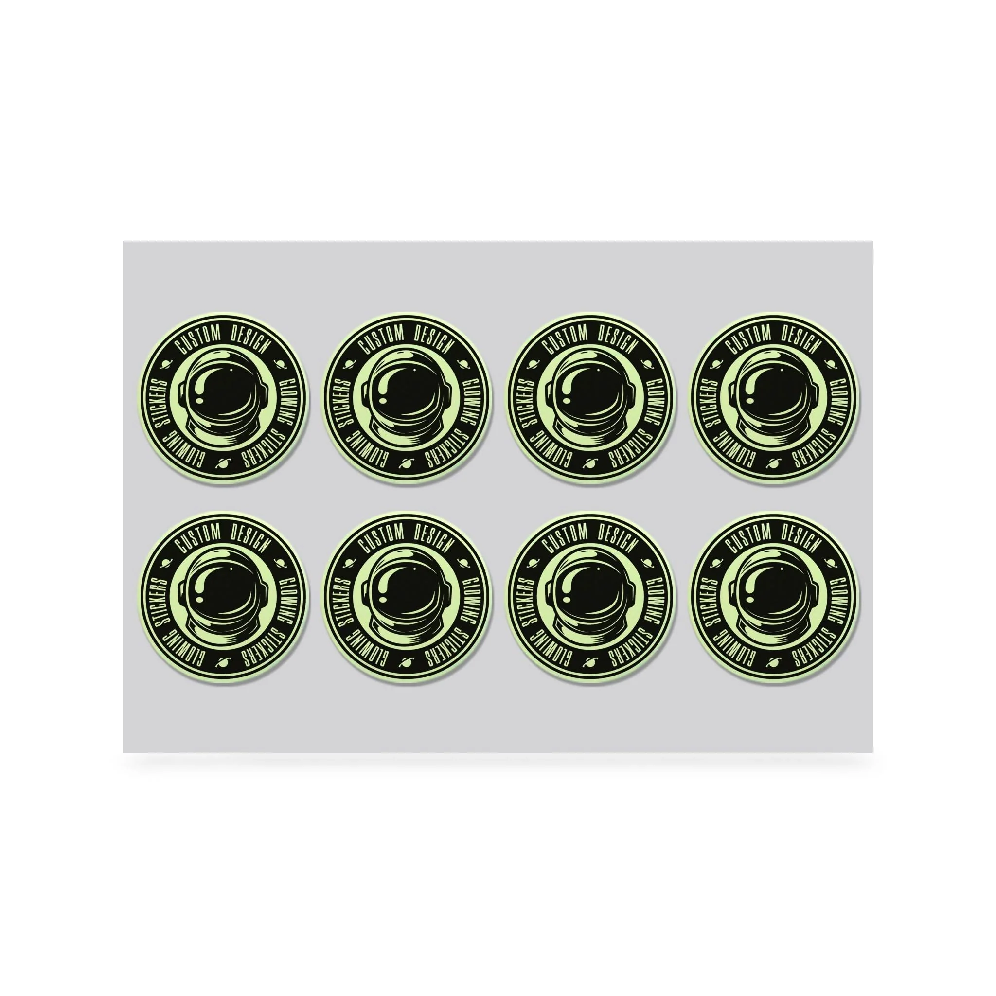 4" Custom Printed Glow in the Dark Stickers - Image 4