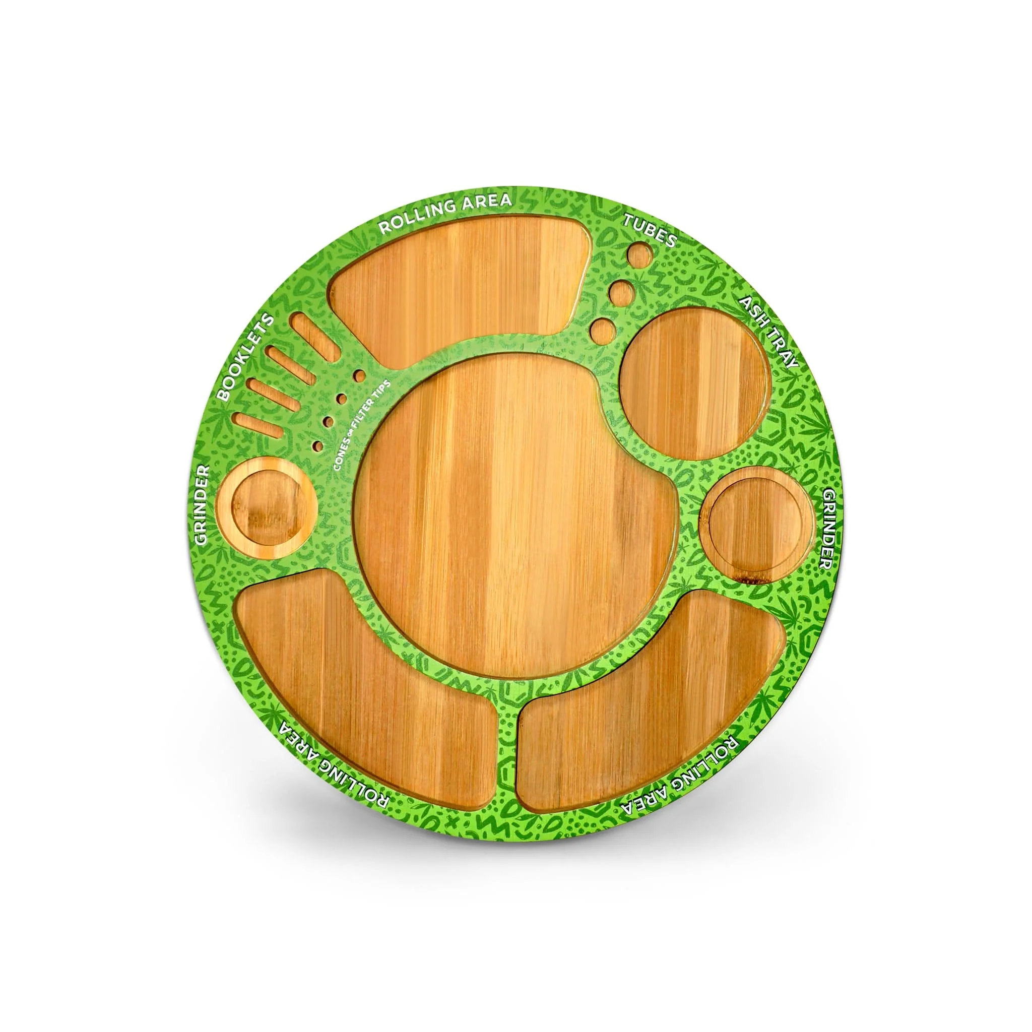Custom Bamboo Turntable Tray Organizer - Image 3
