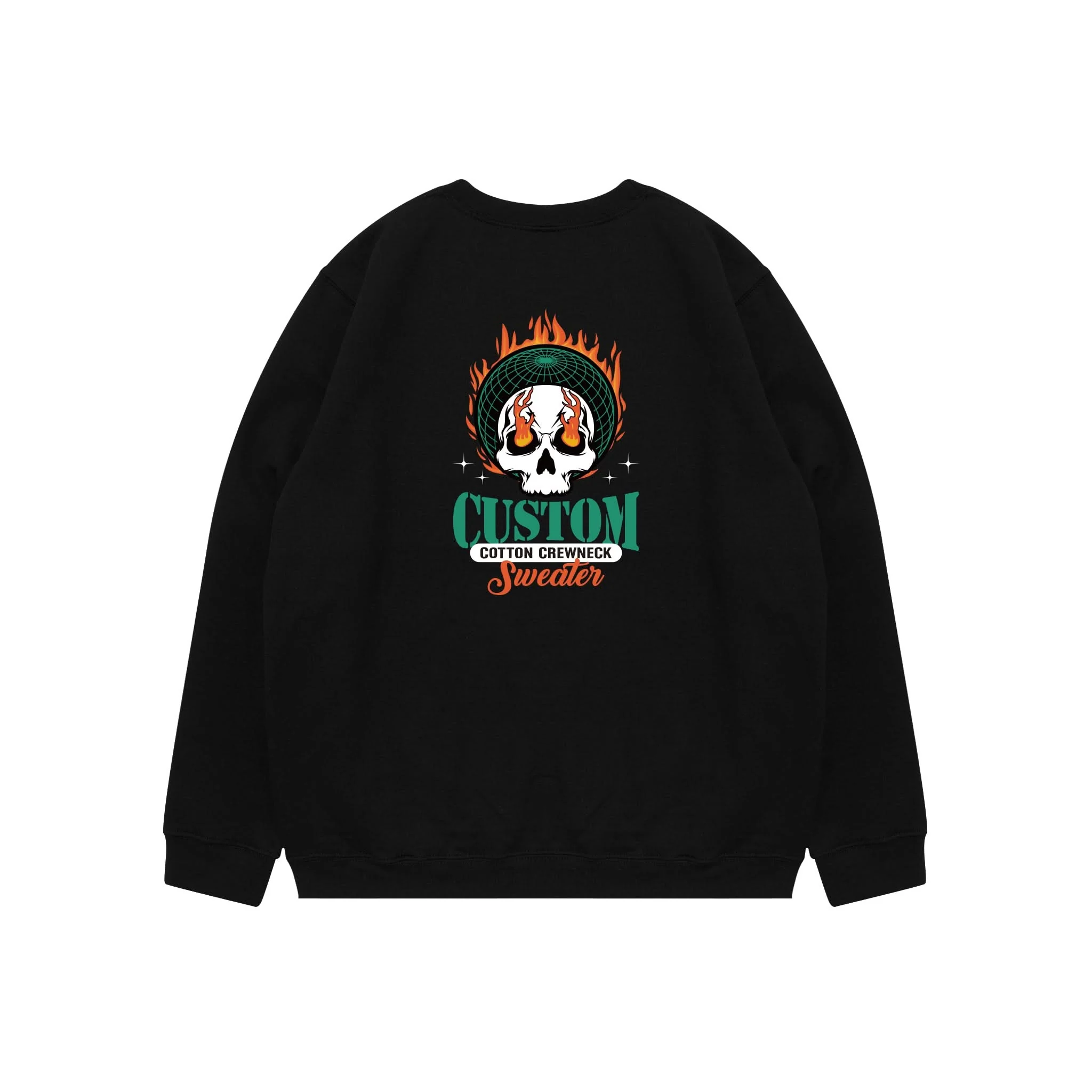 Custom Cotton Crewneck Sweater - Image 3