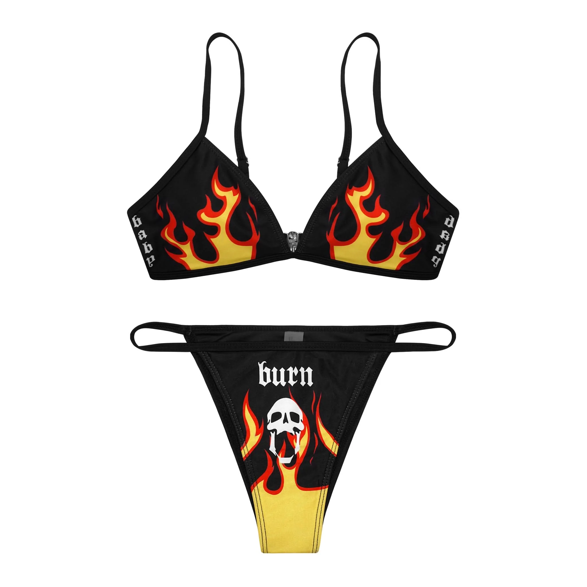 Custom Full Print 2-Piece Elastic String Bikini Set - Image 2