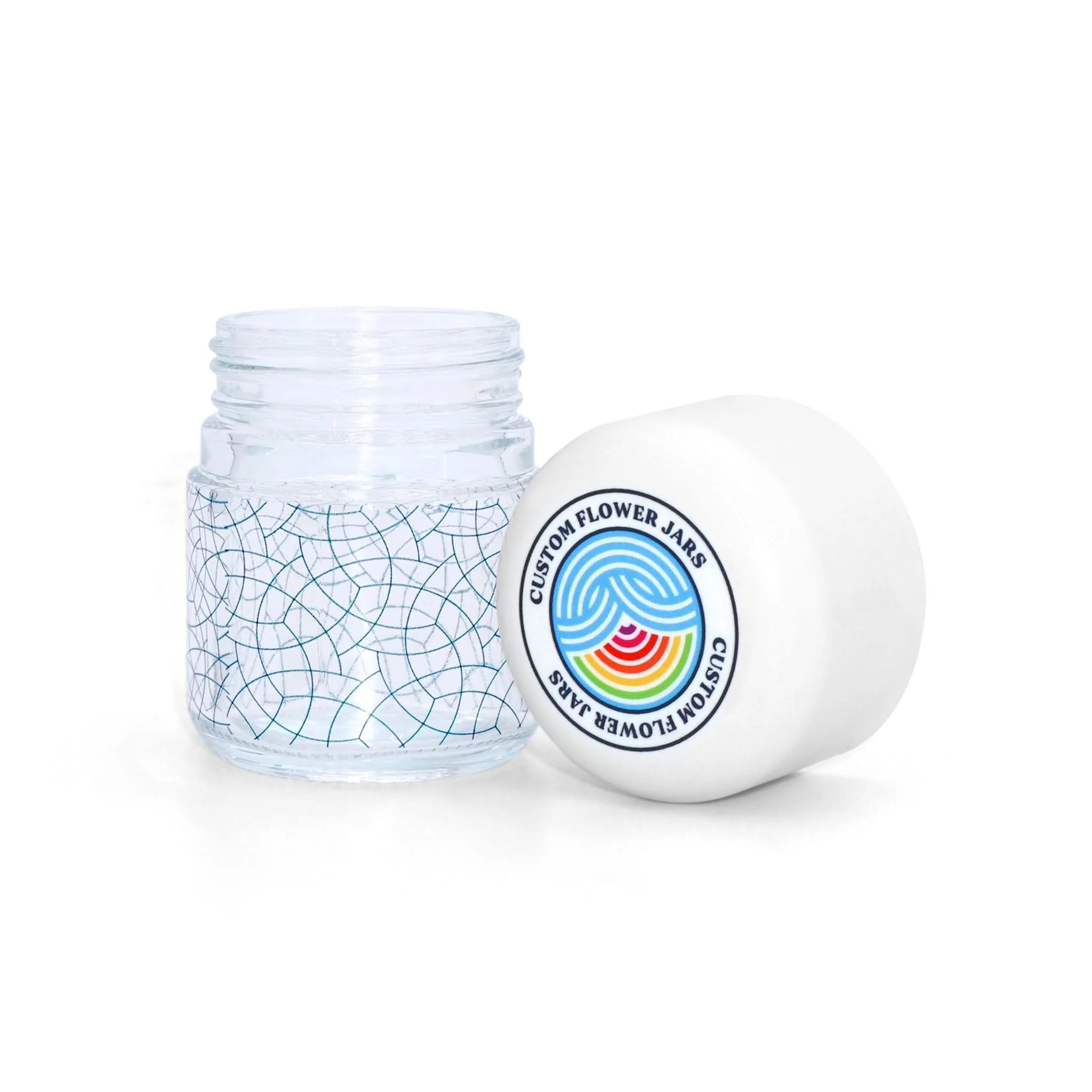 Custom Flower Glass Jars (Curved Lid) - Image 2