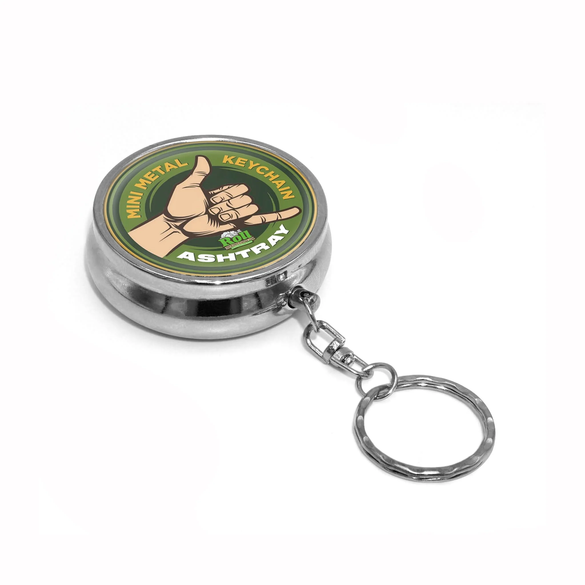 Custom Metal Mini Ashtray Keychain - Image 2