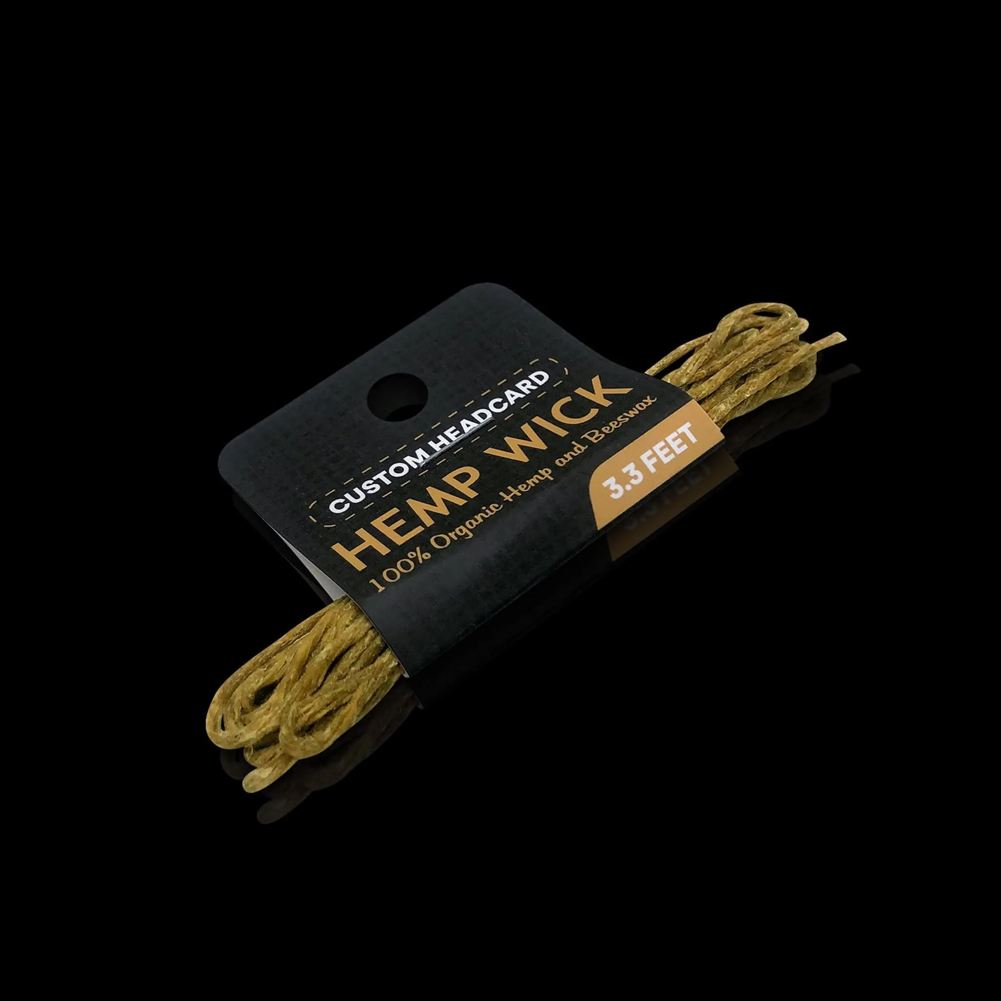 Custom Organic Natural Beeswax Wick In Header Card Packaging - Image 6