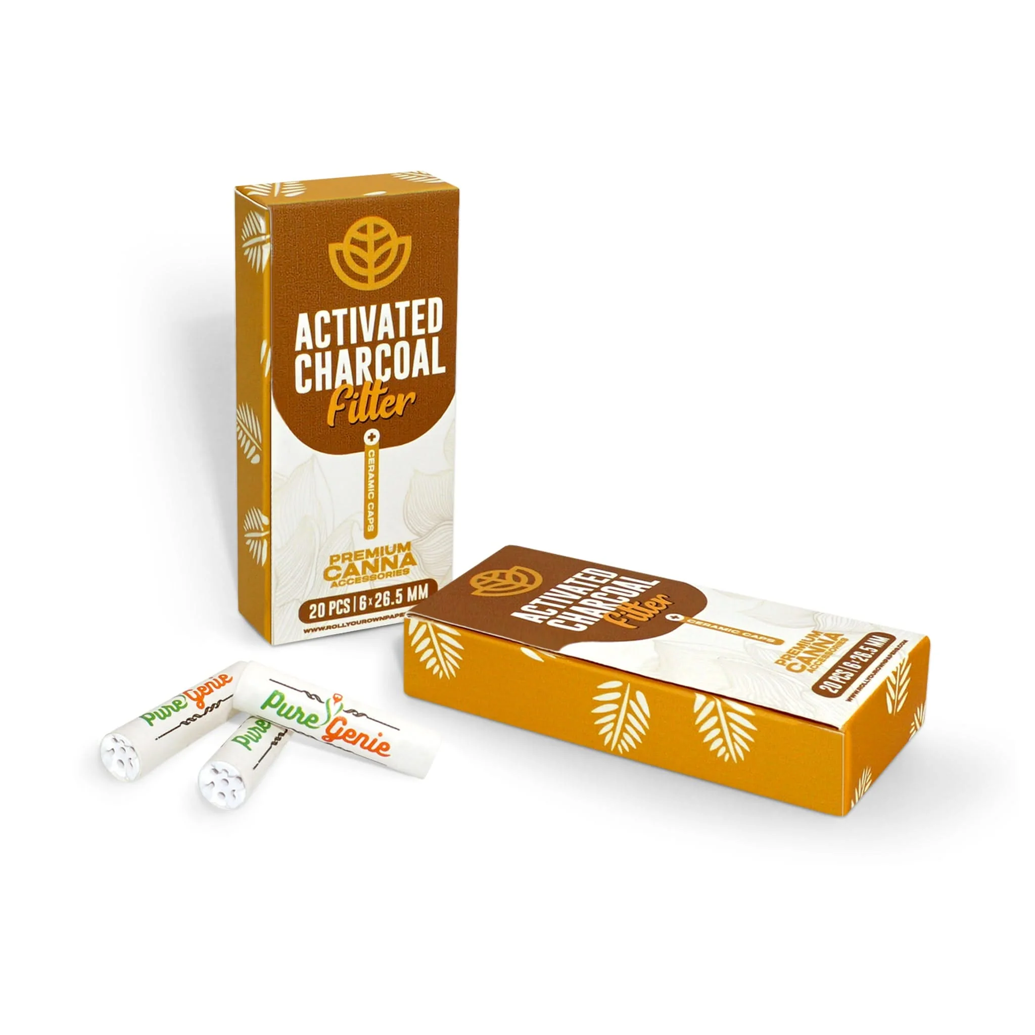 Custom Pre Rolled Activated Charcoal Filters in Flip Top Box Retail Packaging - Image 2