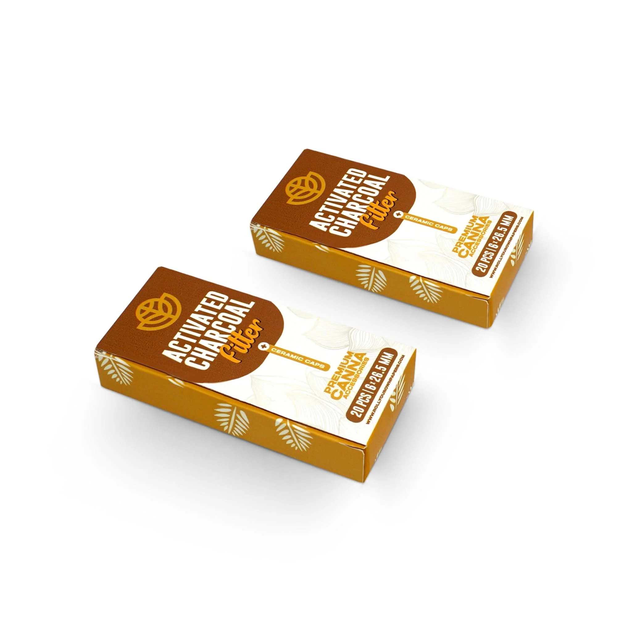 Custom Pre Rolled Activated Charcoal Filters in Flip Top Box Retail Packaging - Image 3