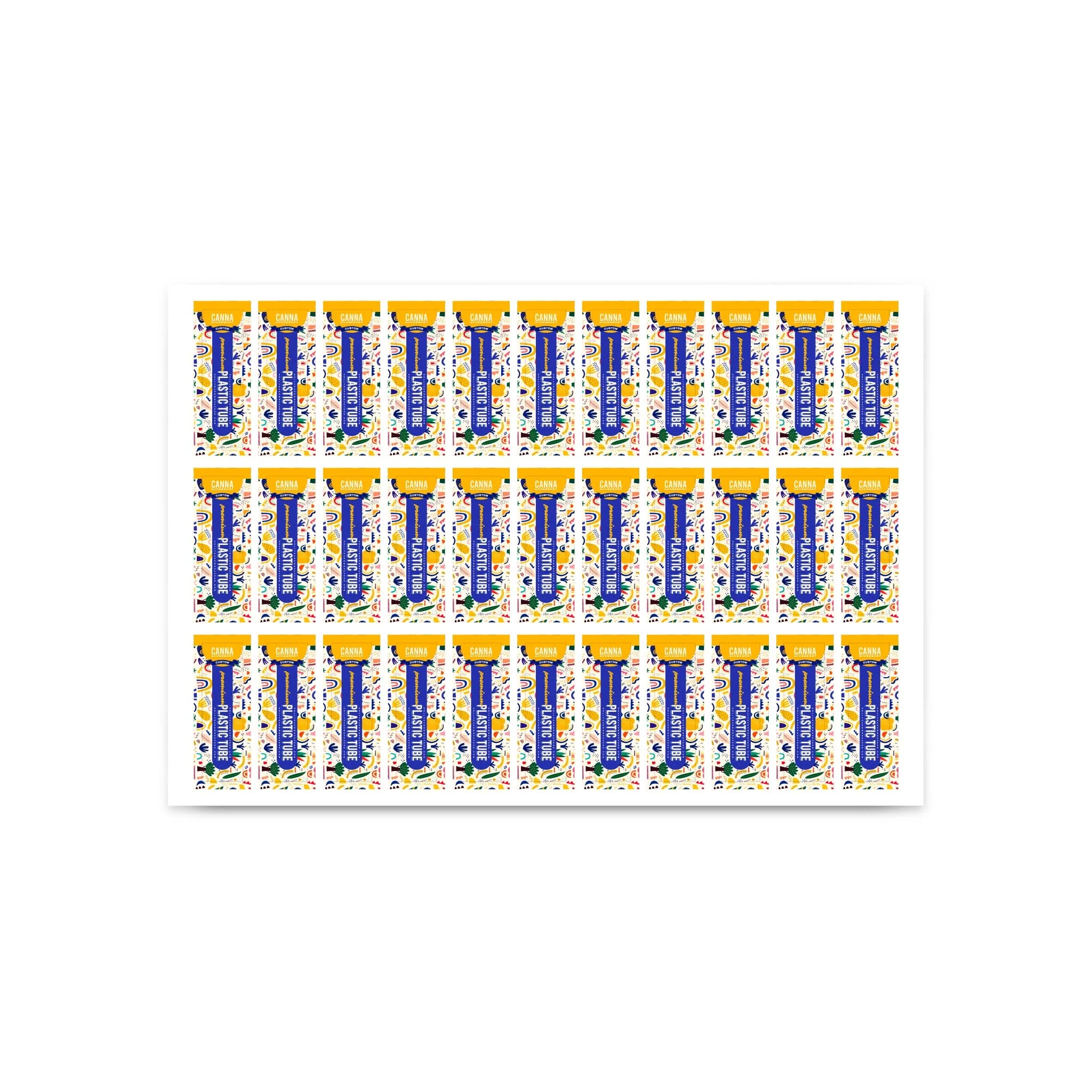 Custom Pre rolled Cone Plastic Tube Stickers - Image 3