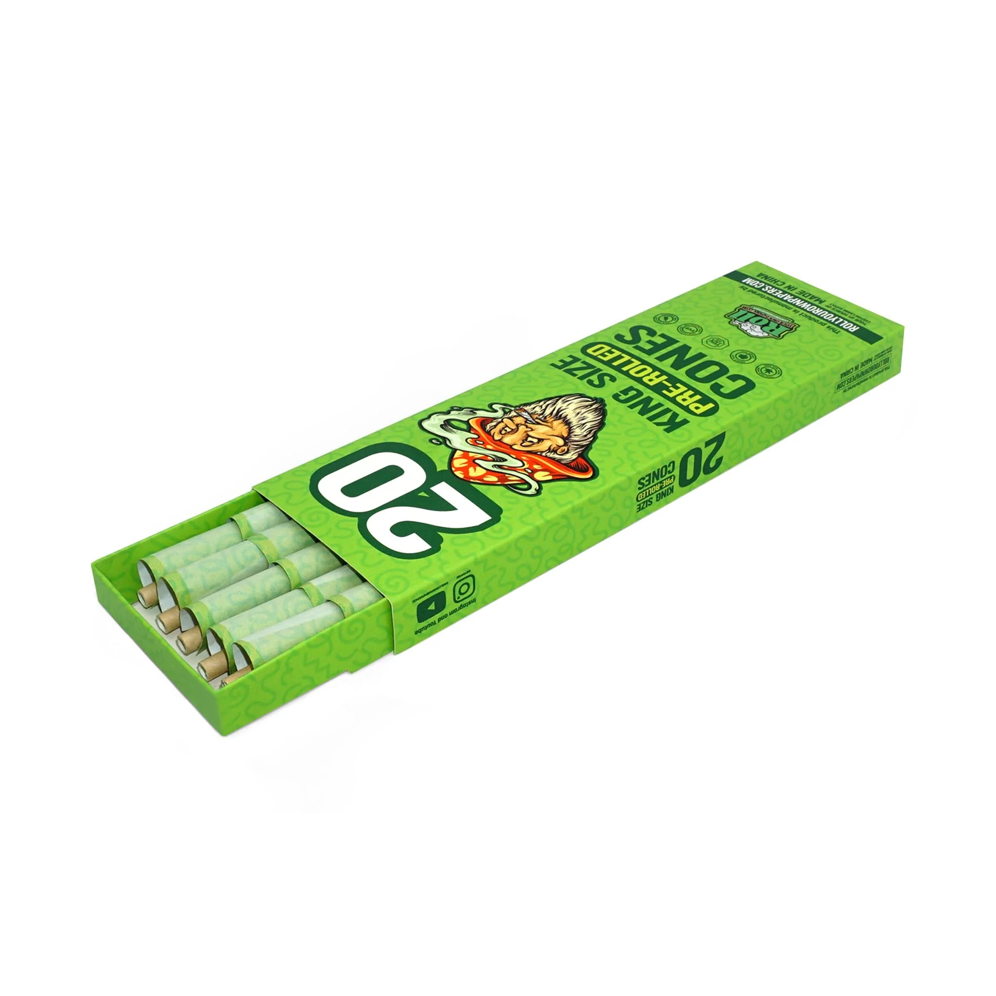 Custom Pre Rolled Cones in G Rollz Drawer Chest Format (20CT) - Image 2