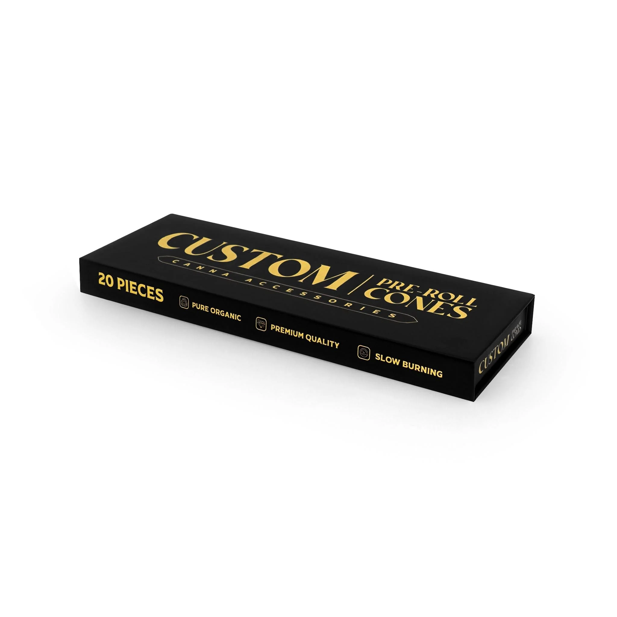 Custom Pre Rolled Cones in Magnetic Hard Box Retail Packaging (20CT) - Image 3