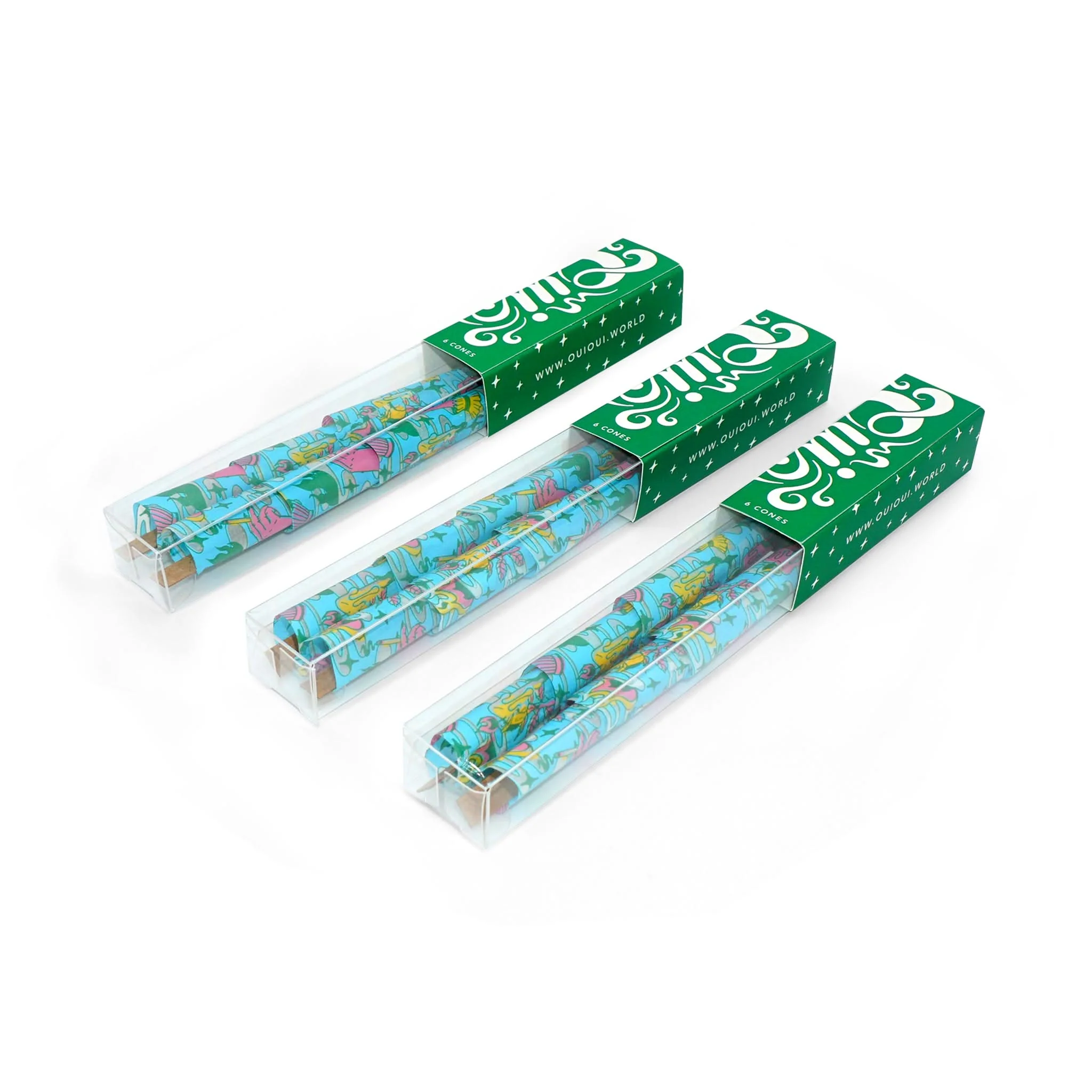 Custom Pre Rolled Cones Printing on Papers in Acetate Box Packaging (6CT) - Image 3