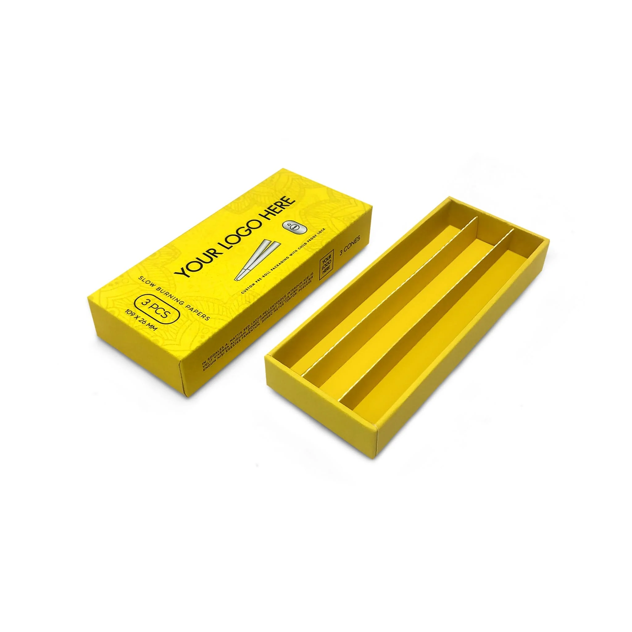 Custom Pre Rolled Turned Edge Box 3PK King Size - Image 3