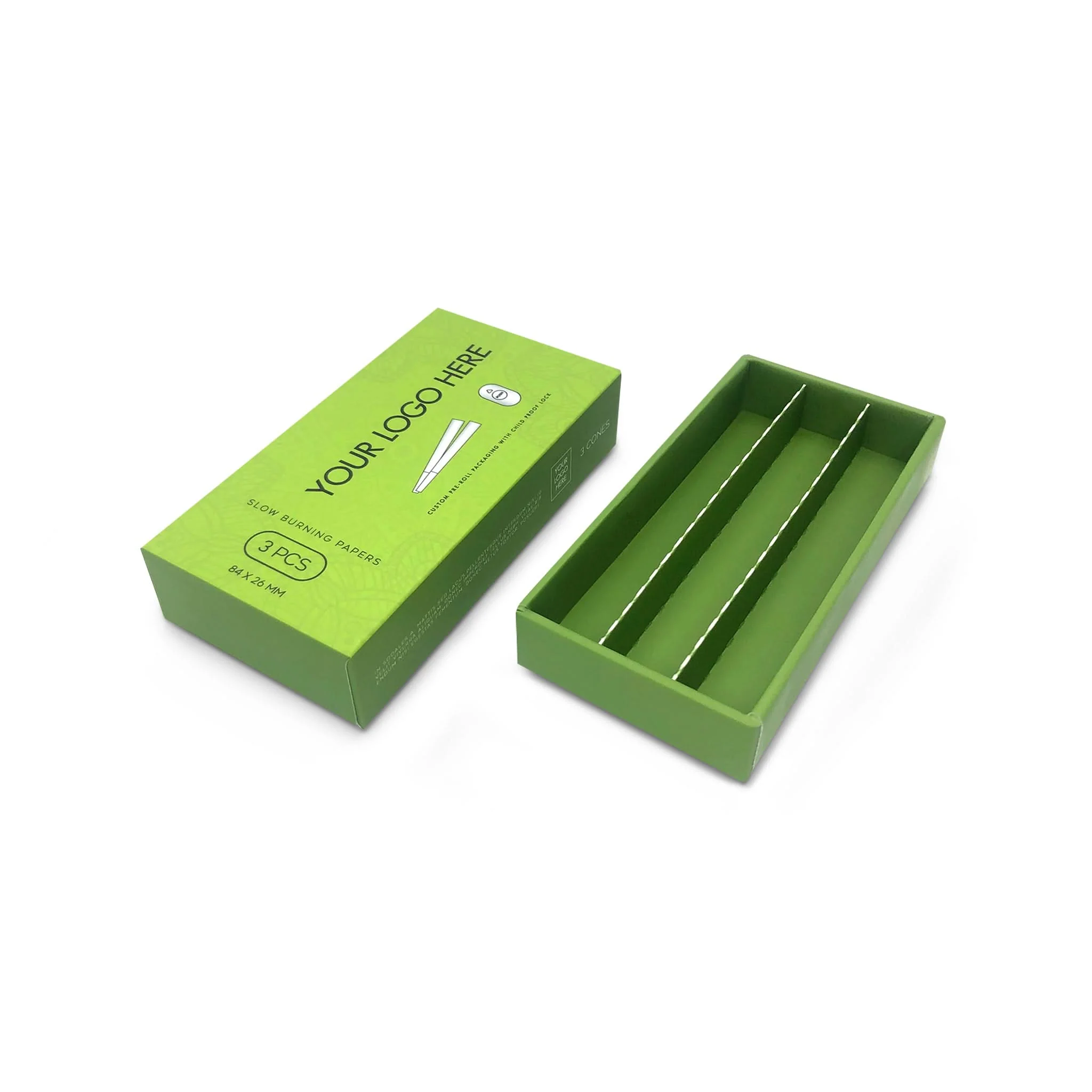 Custom Pre Rolled Turned Edge Box 3PK Quarter Size - Image 3