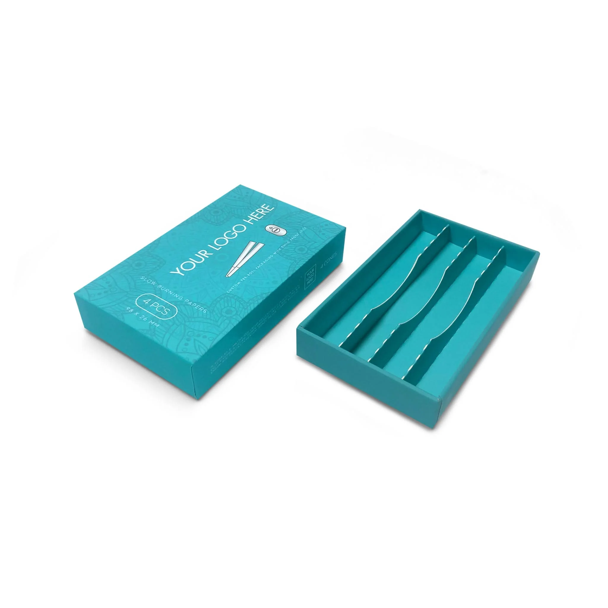 Custom Pre Rolled Turned Edge Box 4PK 98 Size - Image 3