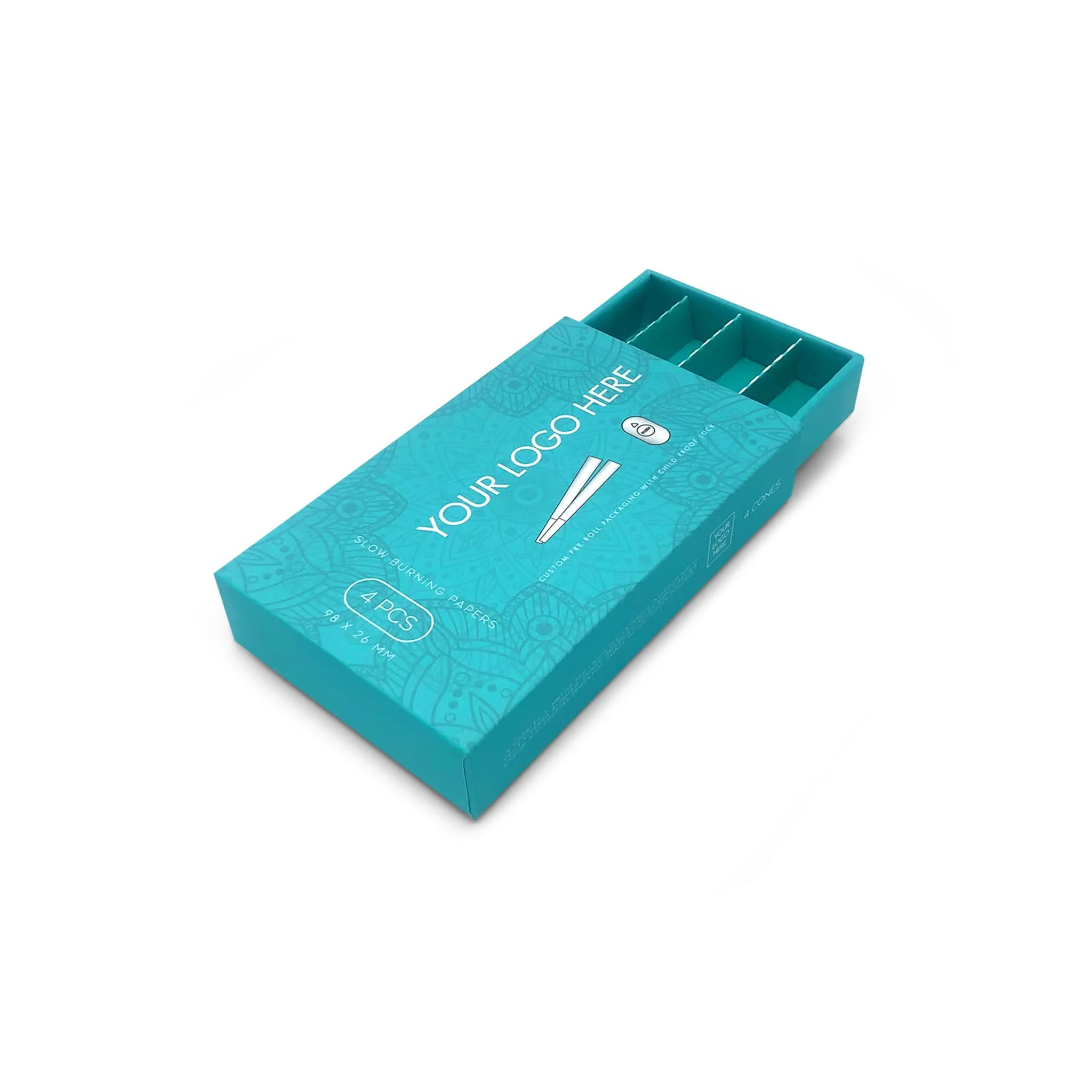 Custom Pre Rolled Turned Edge Box 4PK 98 Size - Image 4