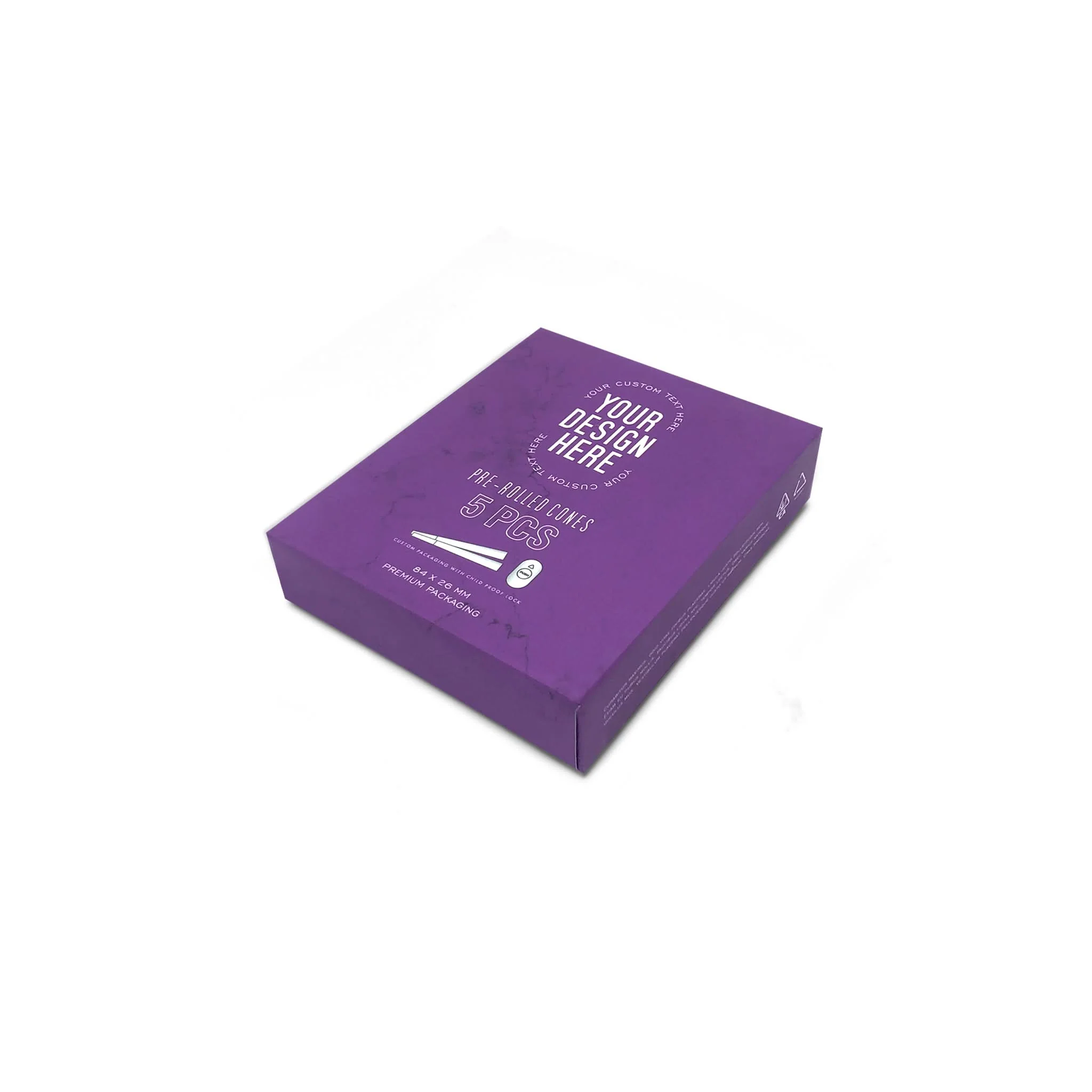 Custom Pre Rolled Turned Edge Box 5PK Quarter Size - Image 5