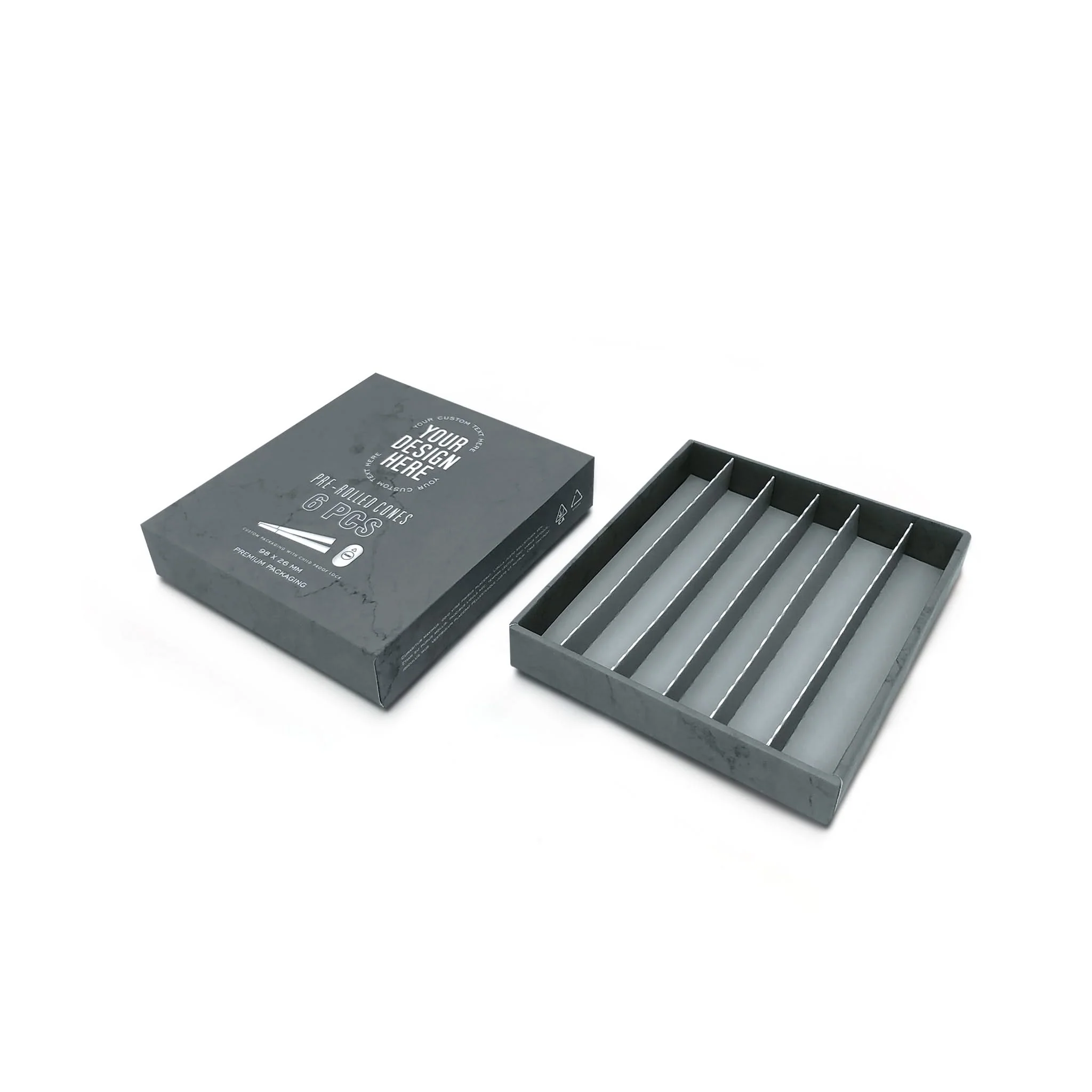 Custom Pre Rolled Turned Edge Box 6PK 98 Size - Image 3