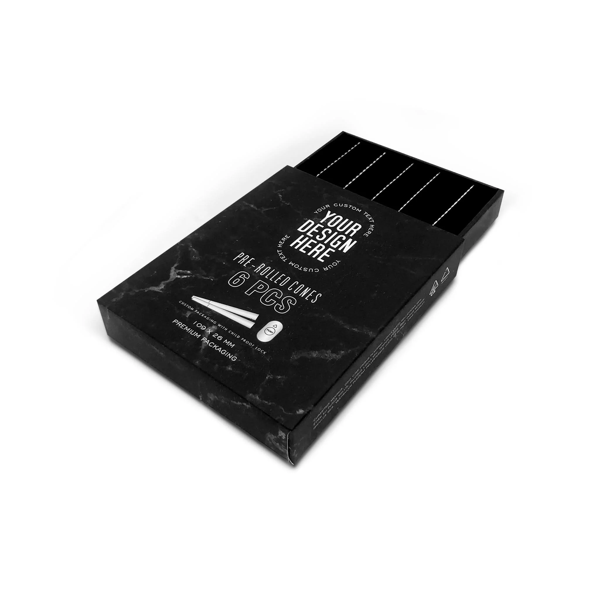 Custom Pre Rolled Turned Edge Box 6PK King Size - Image 4