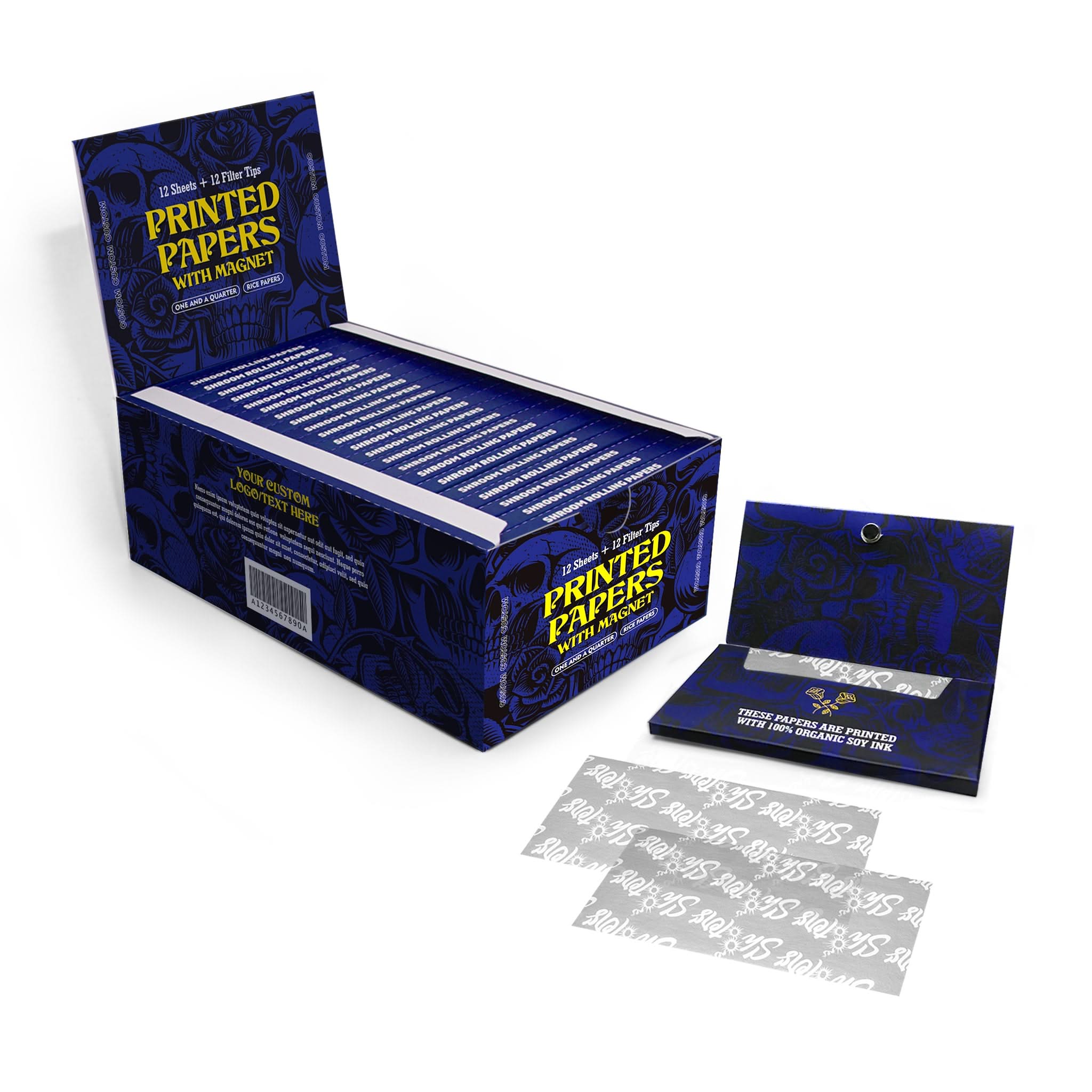 Custom Printed Rolling Paper (Flat Sheet Booklet + Magnets) - Image 3
