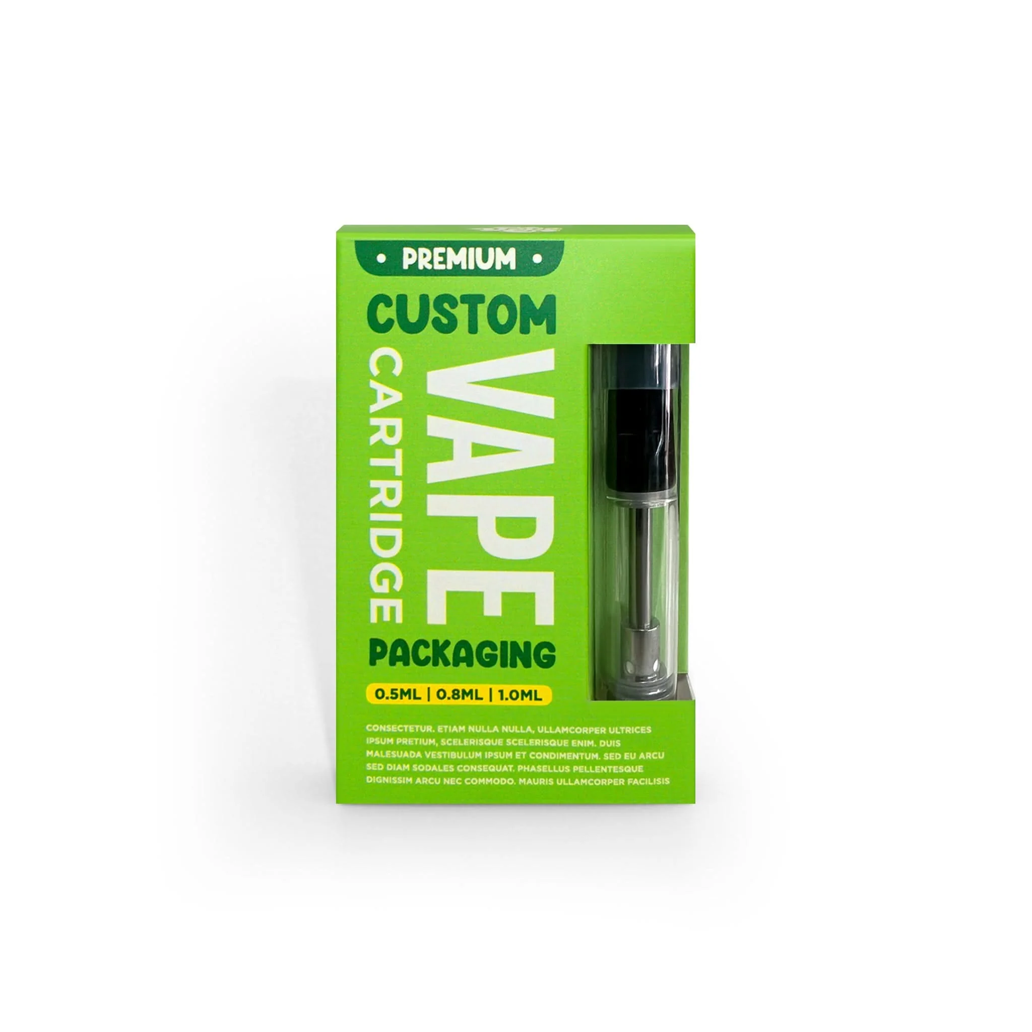 Custom Vape Cartridge Packaging Box With Window - Image 2