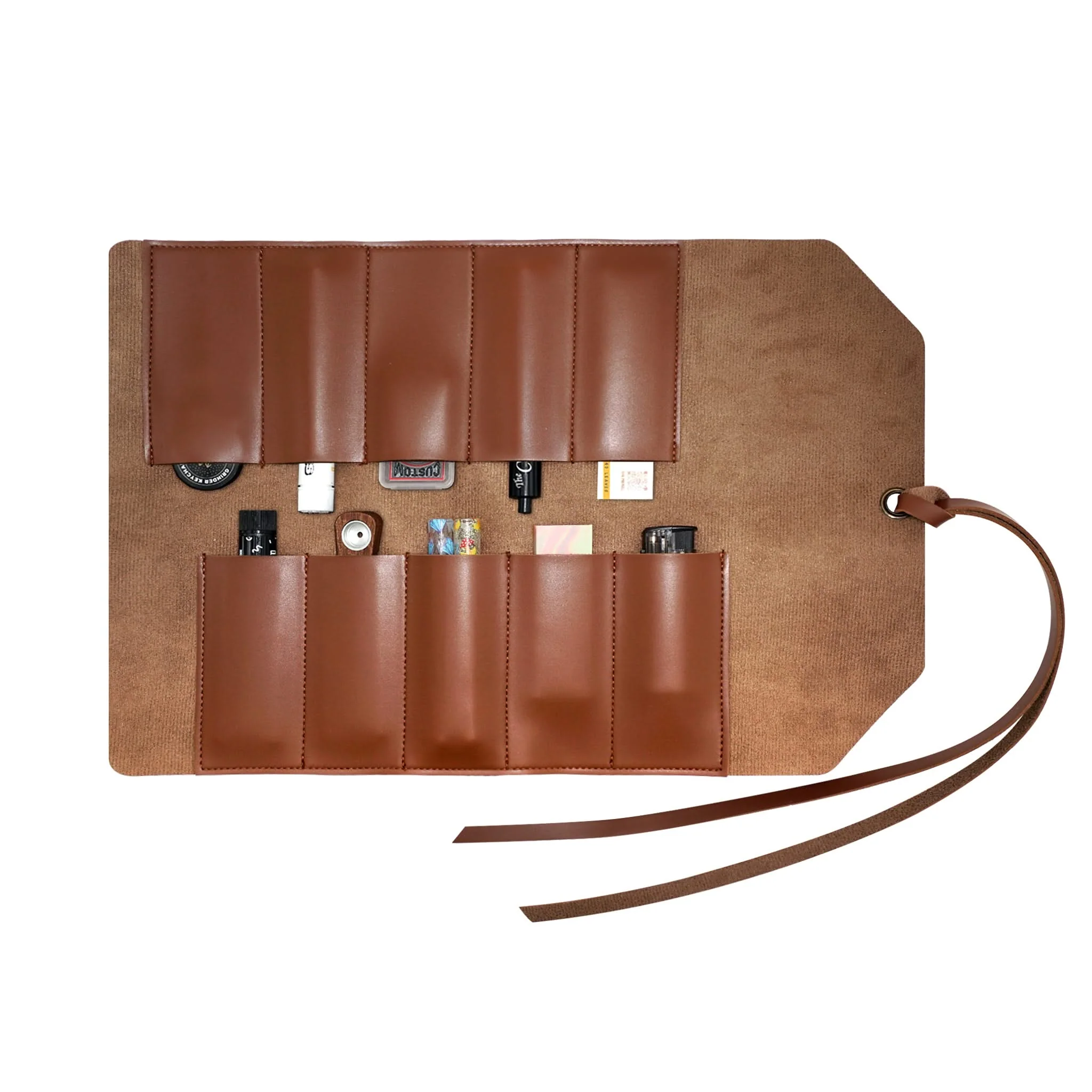 Custom Vegan Leather Rolling Pouch - Image 4