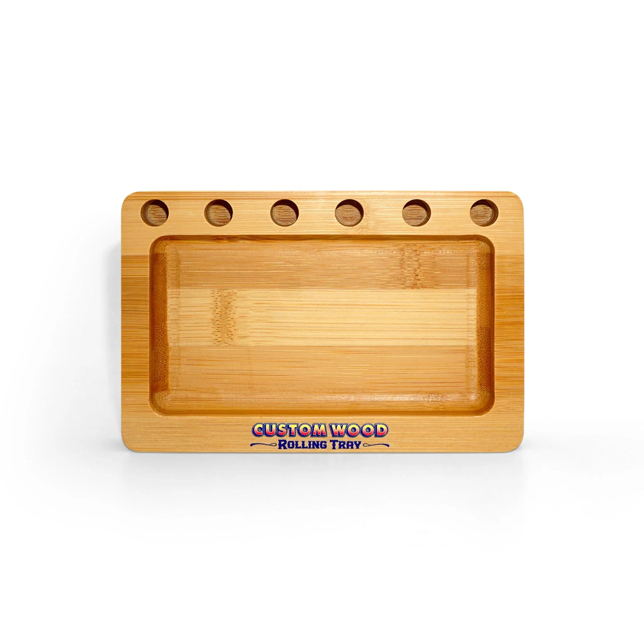 Custom Wood Rolling Tray With Pre Rolled Cone Holders - Image 2