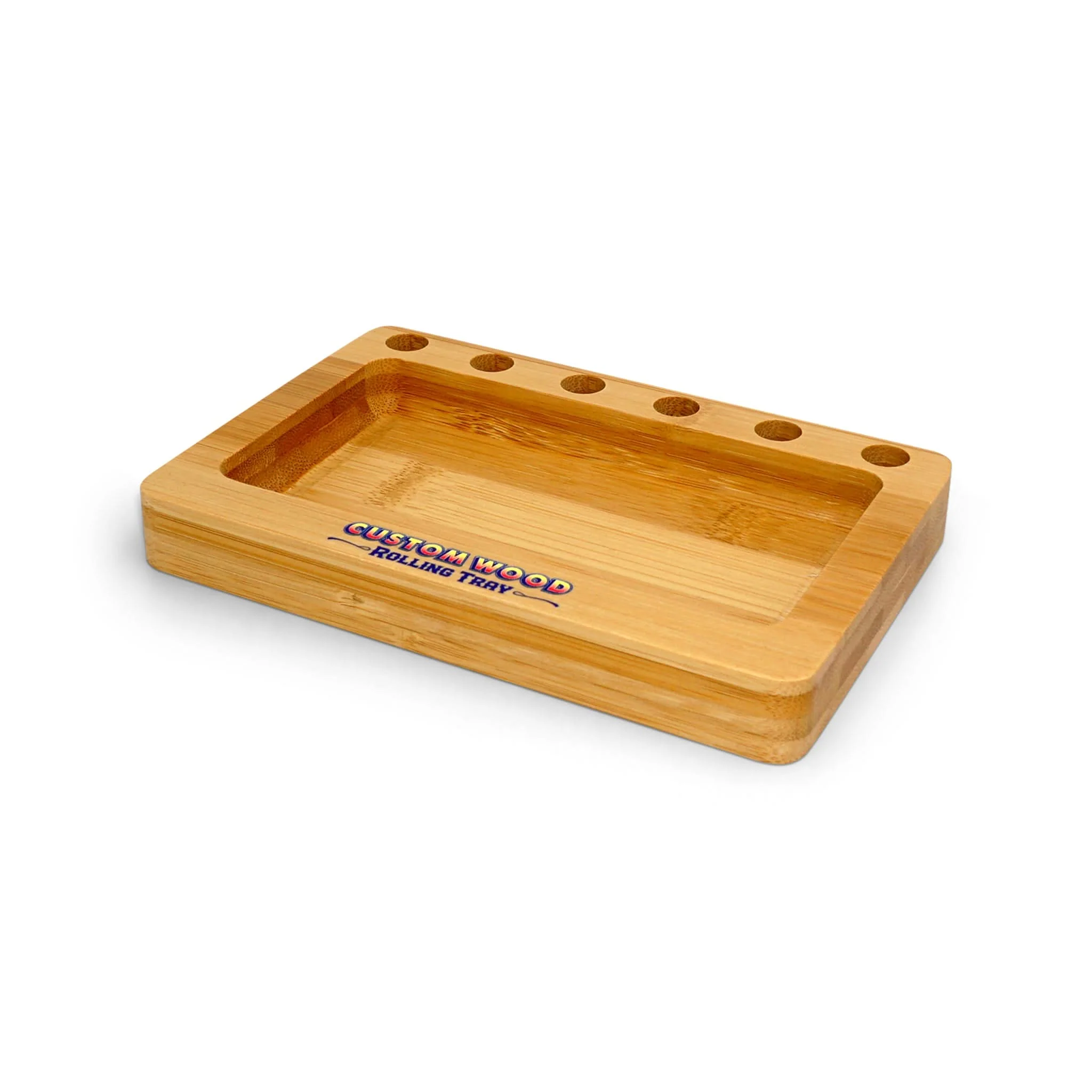 Custom Wood Rolling Tray With Pre Rolled Cone Holders - Image 3