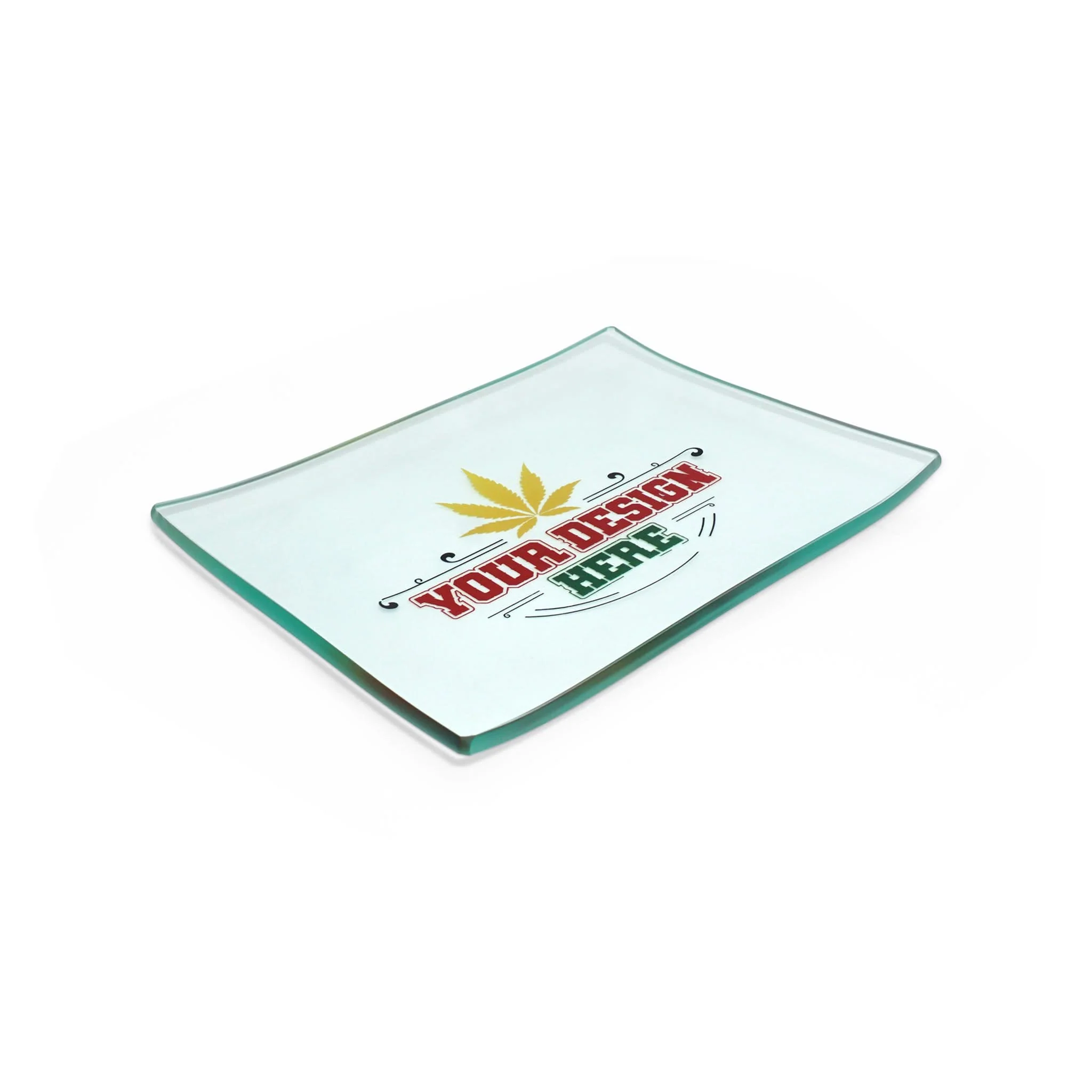 Custom Glass Rolling Tray Logo UV Printing - Image 3