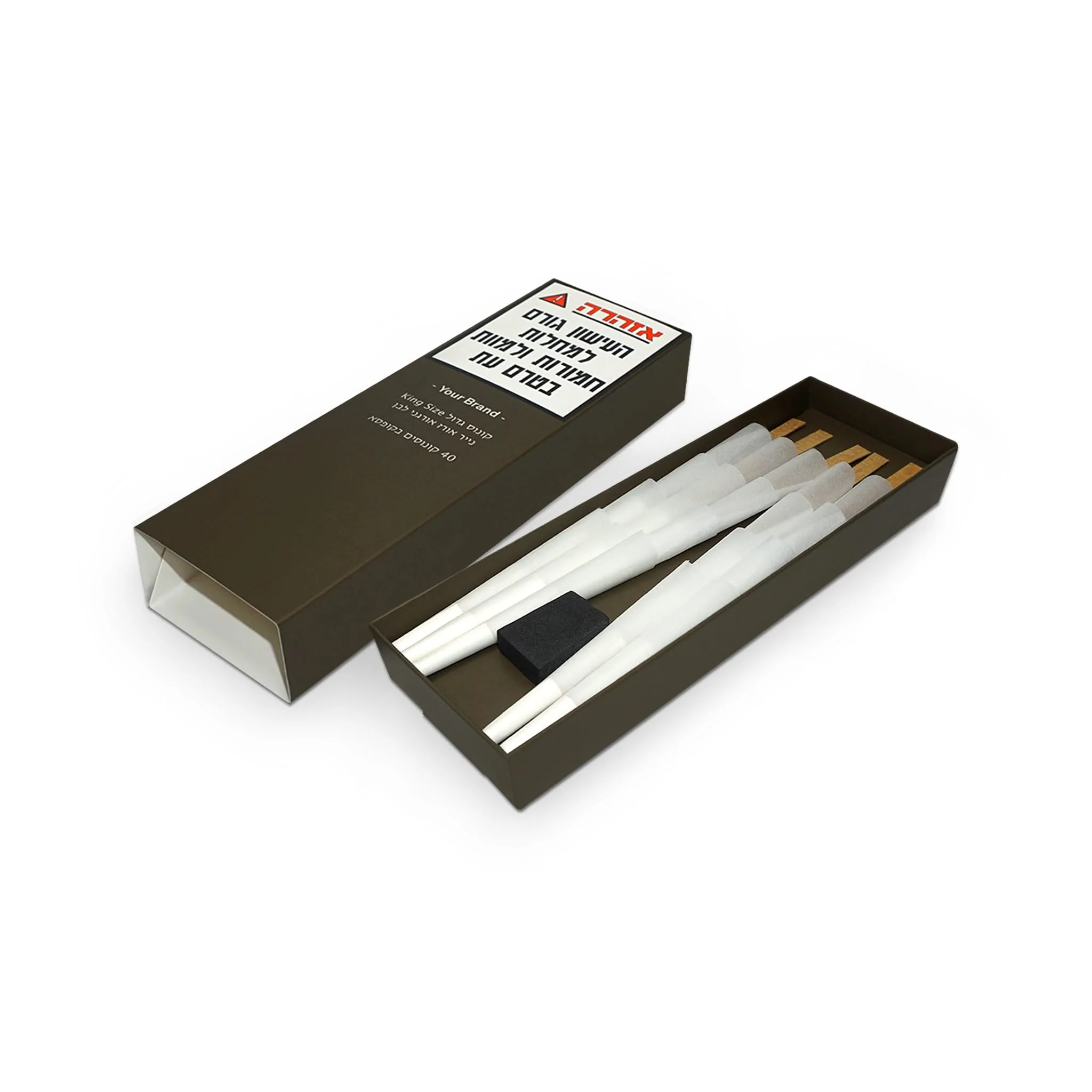 Custom Pre Rolled Cones in Slide Box Format Retail Packaging (40CT) - Image 3