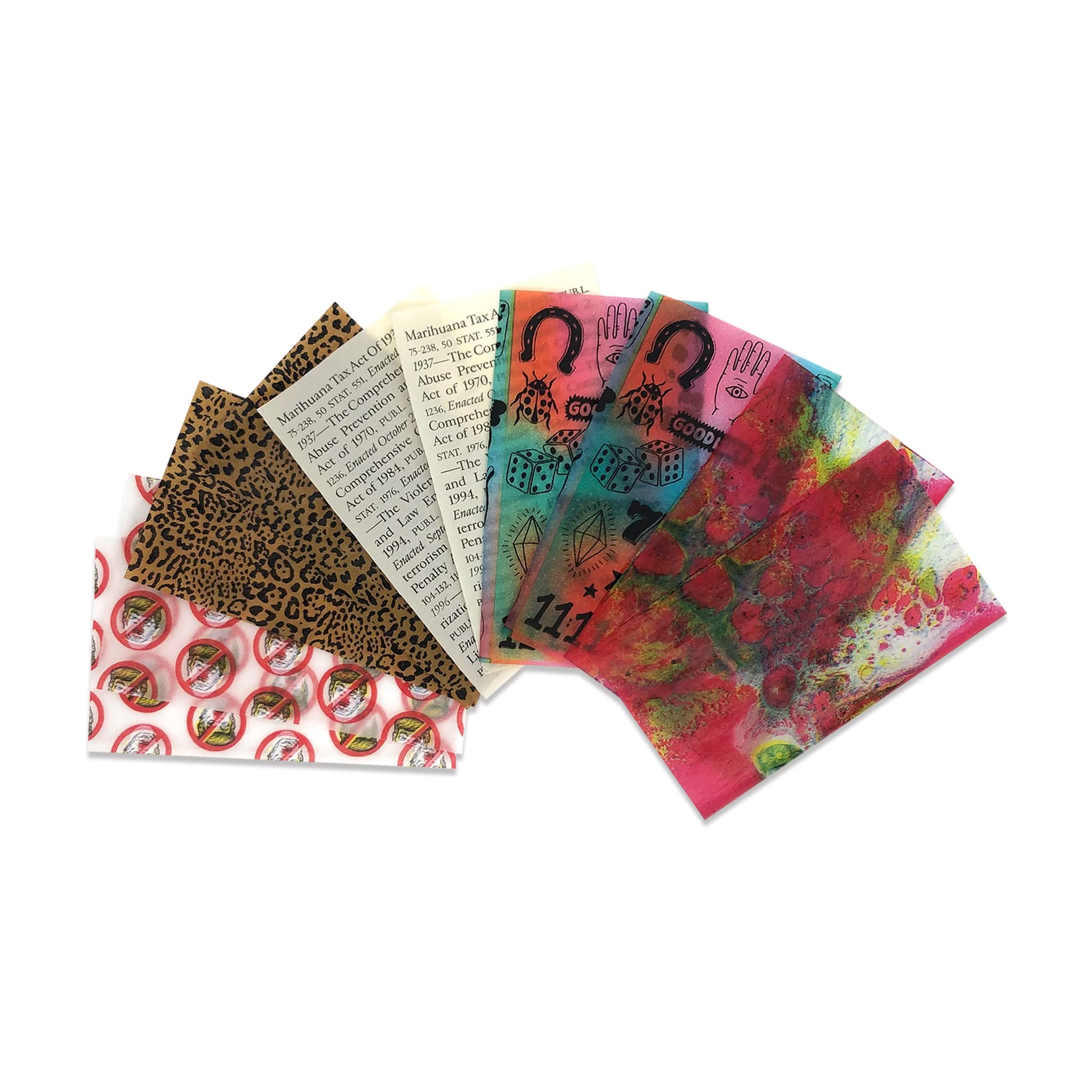 Printed Rolling Paper Gummed Loose Sheets - Image 3